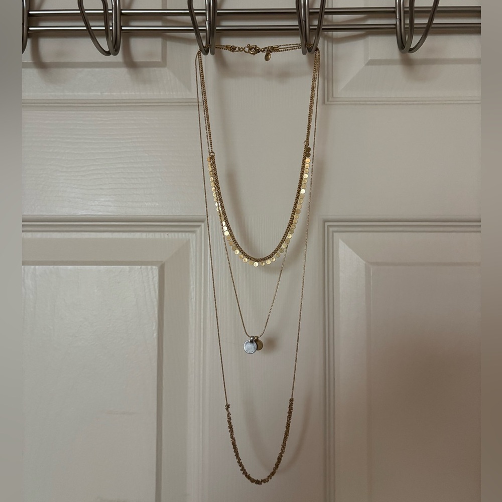 Madewell Gold Layered Necklace Set